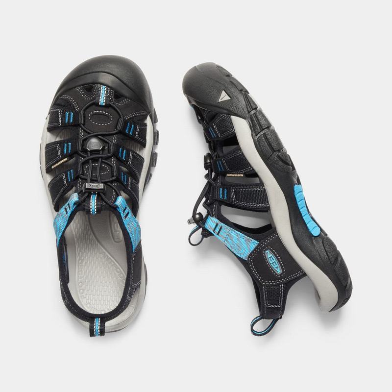 Sandalias Trekking Keen Newport Hydro Para Mujer Negros/Azules - Sandalias Keen Mexico (310725-DRI)